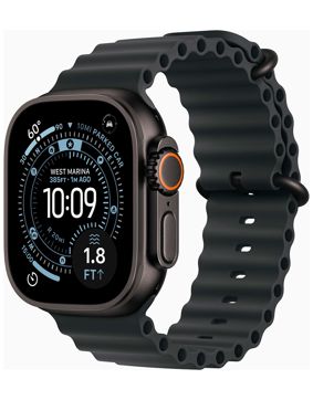 Apple Watch Ultra 3 GPS + Cellular 49mm Black Titanium Case with Black Ocean Band MF0J4KS/A