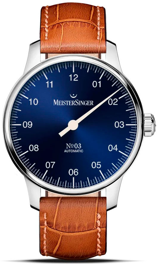 Meistersinger No03 38 mm Sunburst Blue BM9908