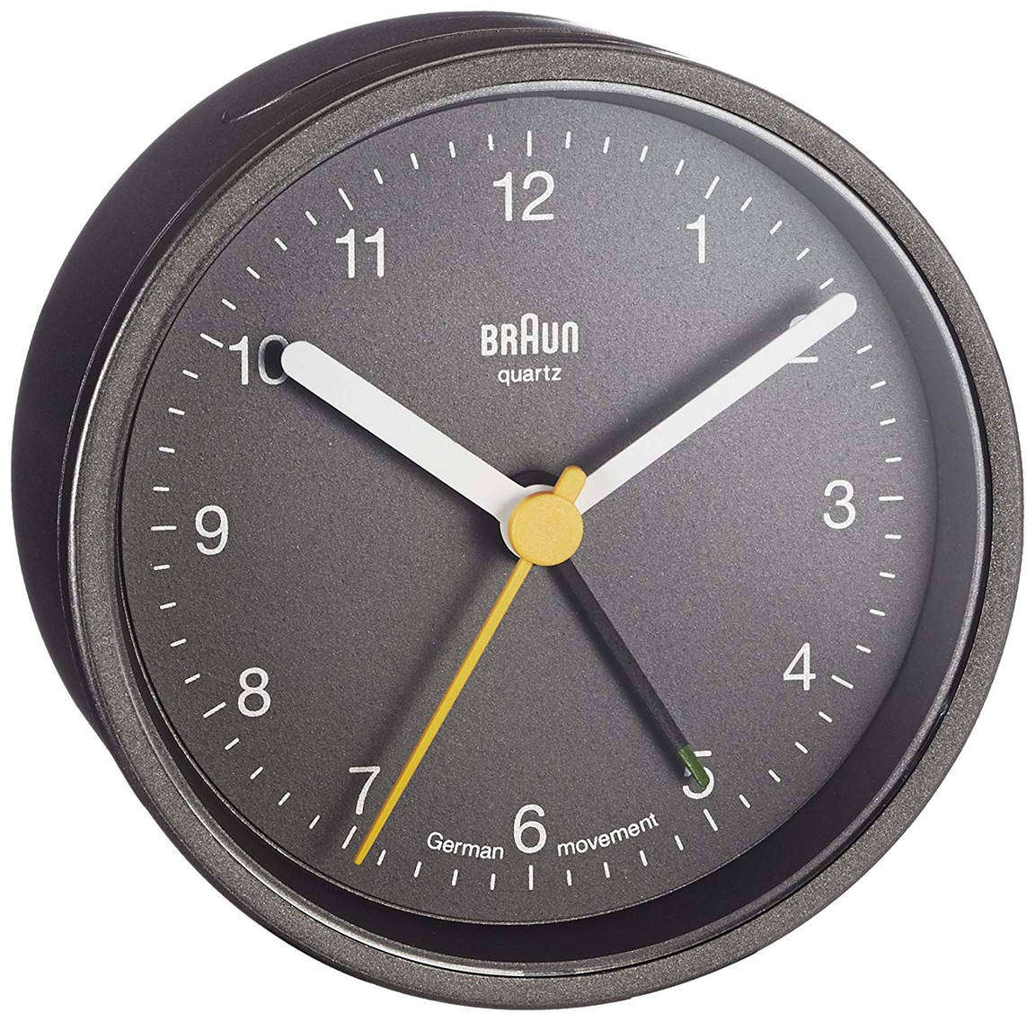 Braun BNC012GYGY analog travel alarm clock