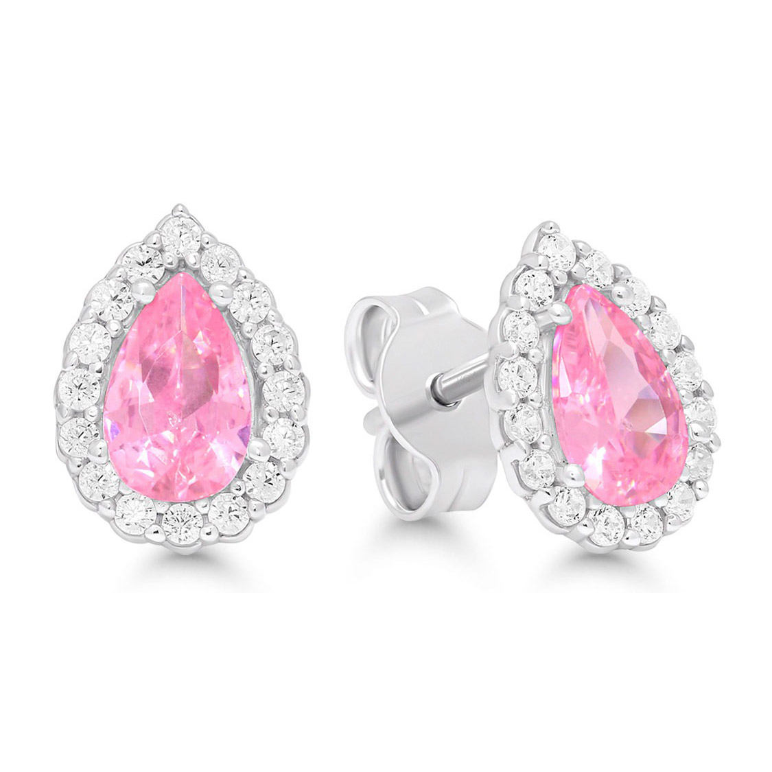 Beat of Love silver earrings BOL-E1182Zpink