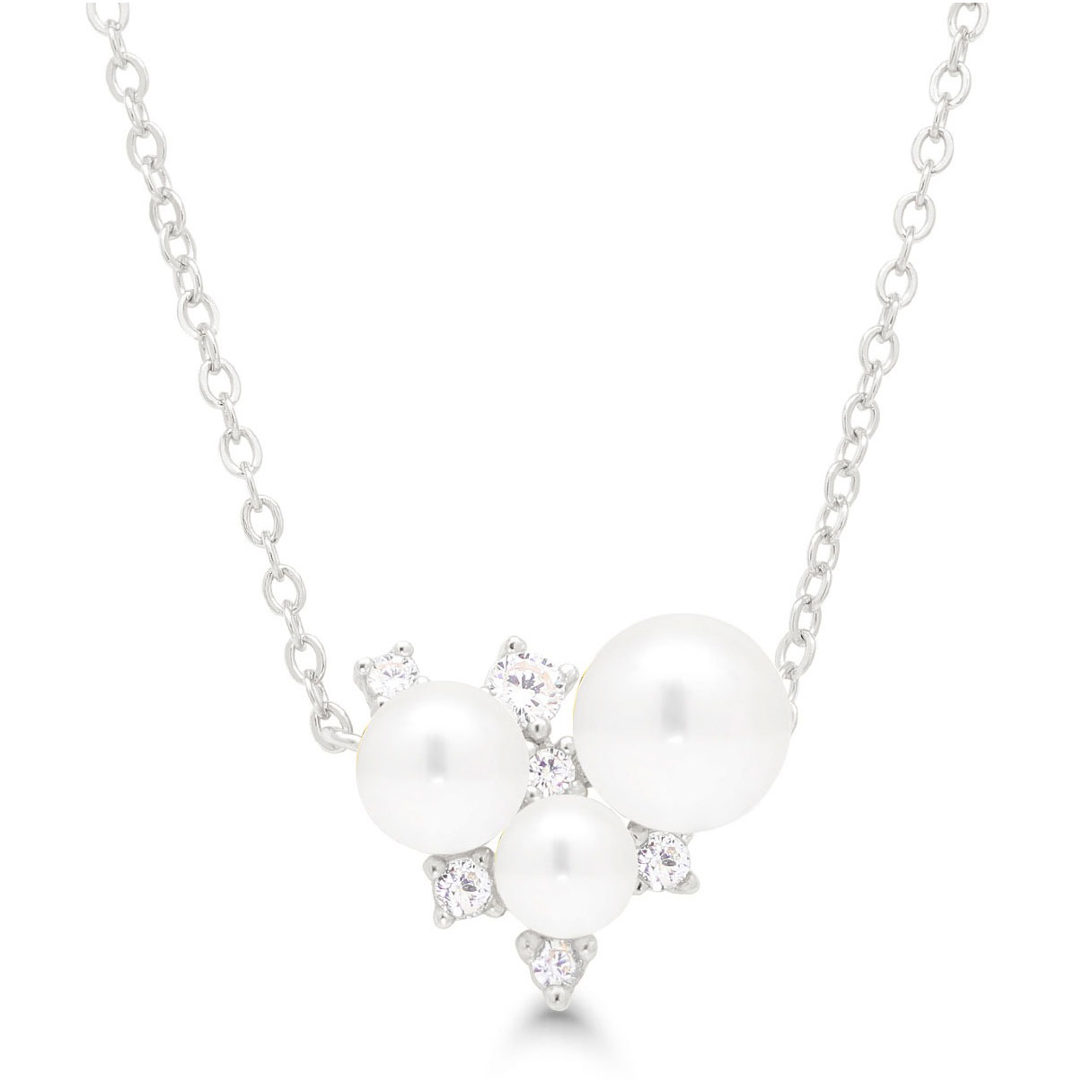 Beat of Love silver necklace BOL-N3498ZP/40-45cm