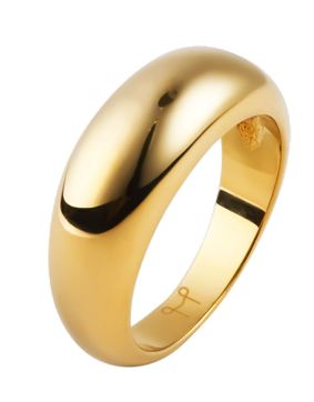 Mockberg Bold gold-colored plain ring