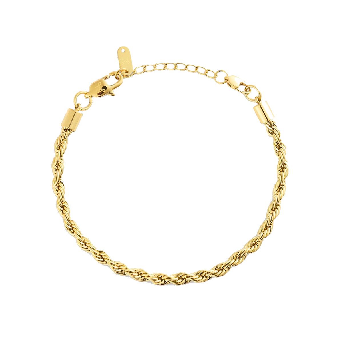 Mockberg Bold Rope Chain kullattu rannekoru 170+30mm MB2004