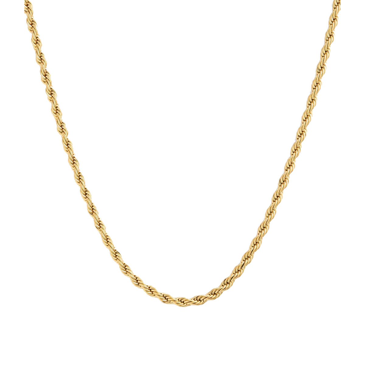 Mockberg Bold Rope Chain kullattu kaulaketju 500+50mm MB1999
