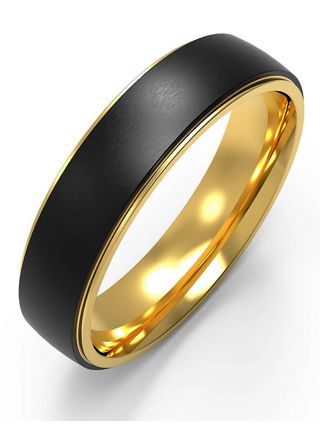 Bosie black-gold titanium ring TICMPVD-2021/6R&M  