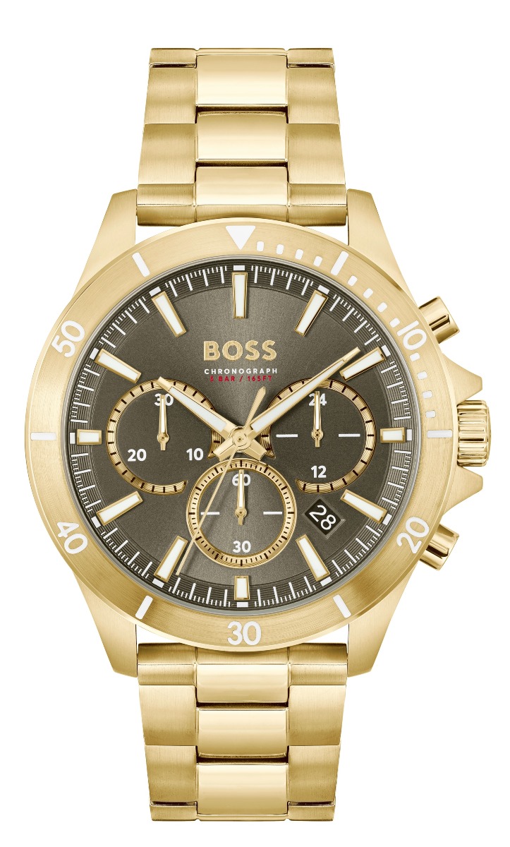 BOSS Troper Chronograph light gold olive  1514059