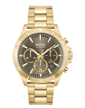 BOSS Troper Chronograph light gold olive 1514059