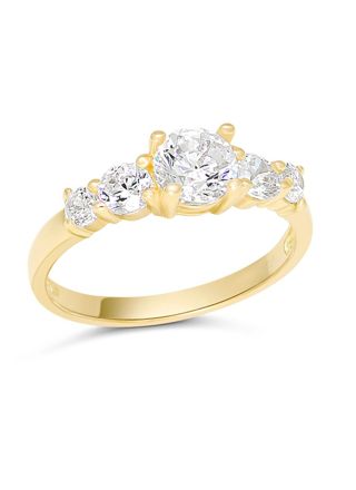 Gold baby ring 14-karat side-stone BR-1291Z