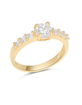 Gold baby ring 14-karat side-stone BR-8133Z