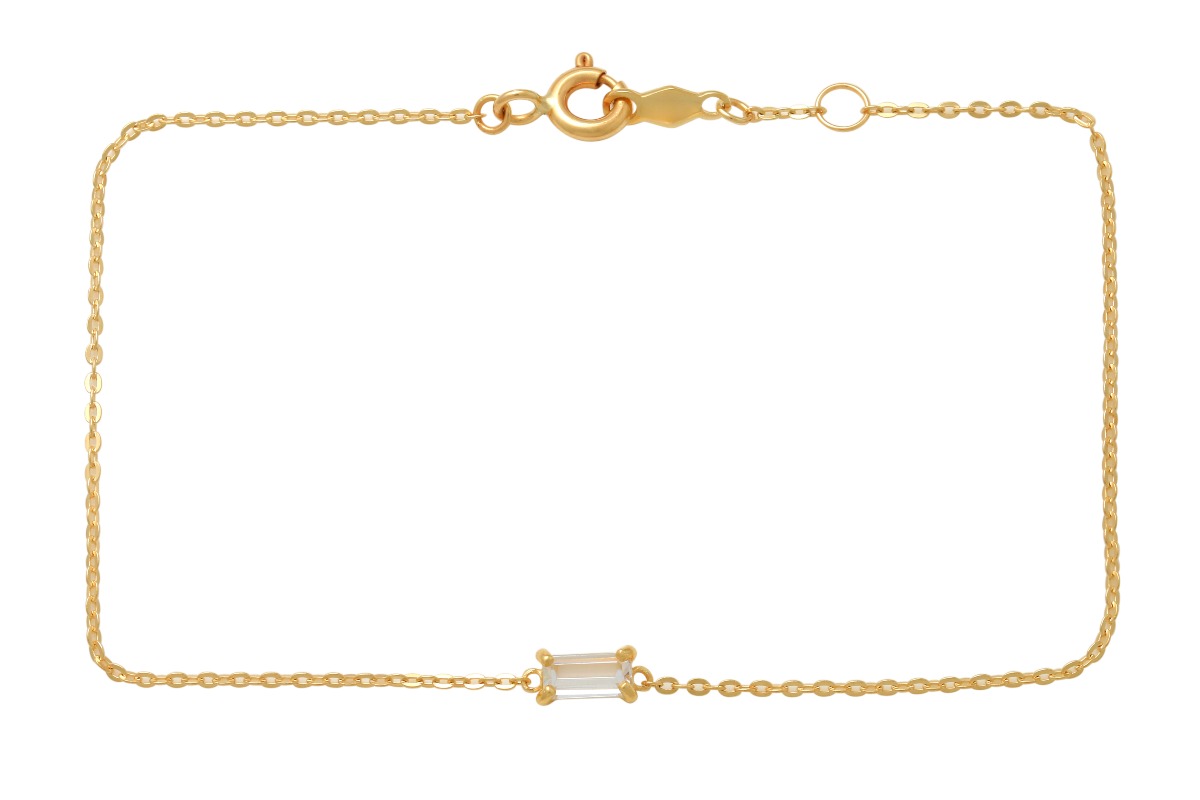 Lykka Casuals baguette gold bracelet