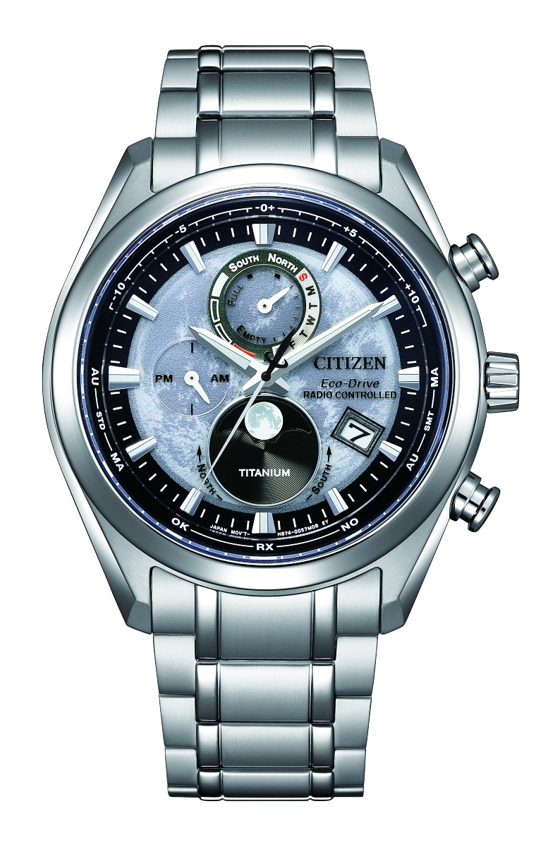 Citizen Radio Controlled Tsukiyomi Eco-Drive Moonphase BY1010-81H 