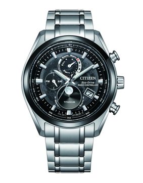 Citizen Radio Controlled Tsukiyomi Eco-Drive Moonphase BY1018-80E