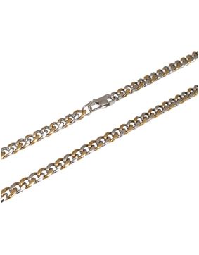 Bosie steel curb necklace 6mm, lobster clasp CSBN-6BI-H
