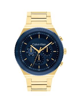 Calvin Klein Fearless dual-time blue gold 25200302