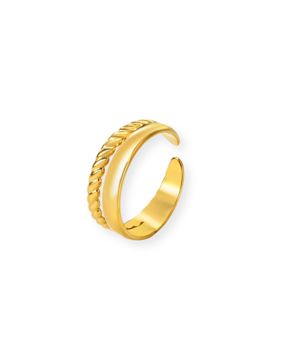 Madoww Canyon gold-plated adjustable ring