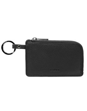 Aarni Zipped Card Holder black/silver