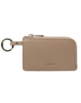 Aarni Zipped Card Holder sand/gold