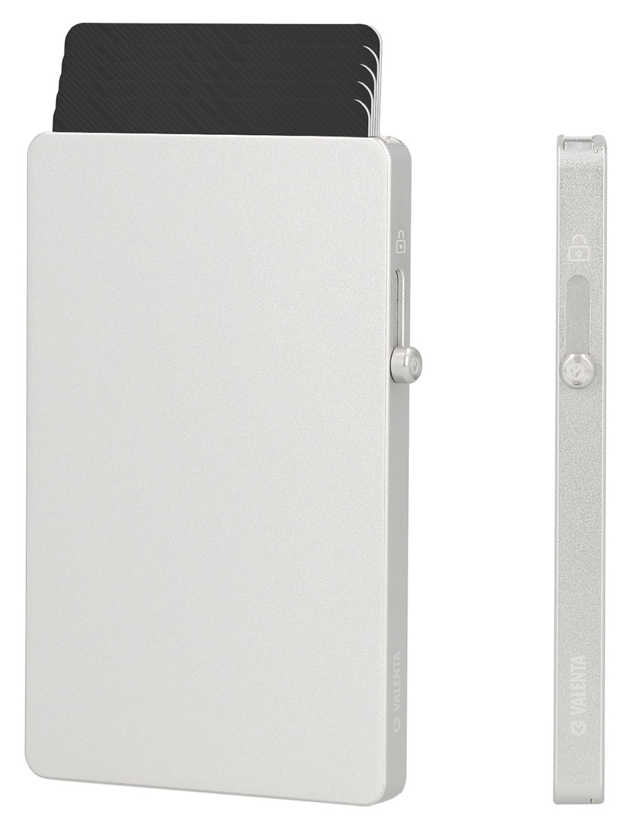 Valenta Cardprotector Aluminium Magsafe Thin Silver 