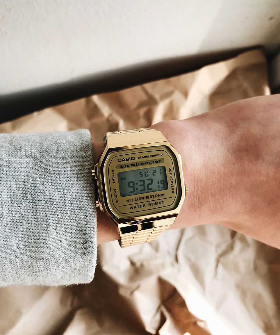 Casio gold watch tumblr on sale