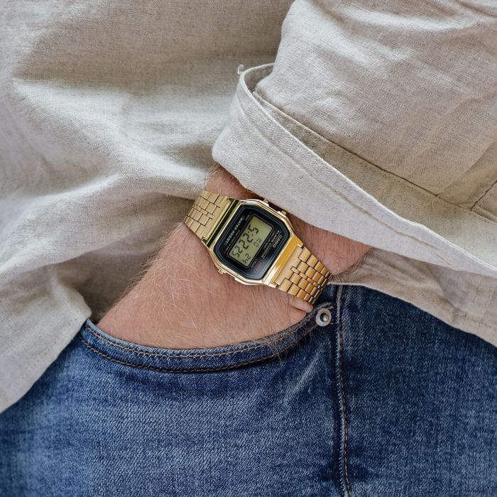 Orologio Casio Uomo A159WGAE-1EF - Design Retrò Con Cinturino In Acciaio - Foto 9