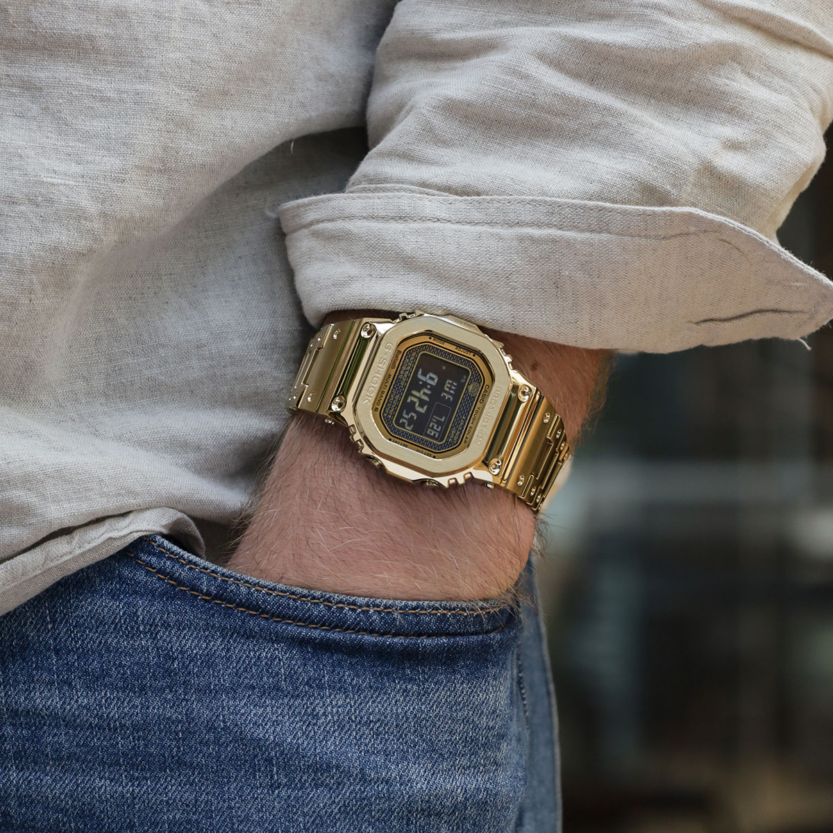 Casio G Shock GMW B5000GD 9ER Full Metal Gold watchesonline
