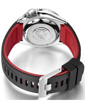 Crafter Blue CB010 Black/Red Rubber for Strap Seiko SKX and Seiko 5