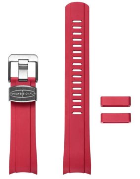 Crafter Blue CB010 Red Rubber Strap for Seiko SKX and Seiko 5