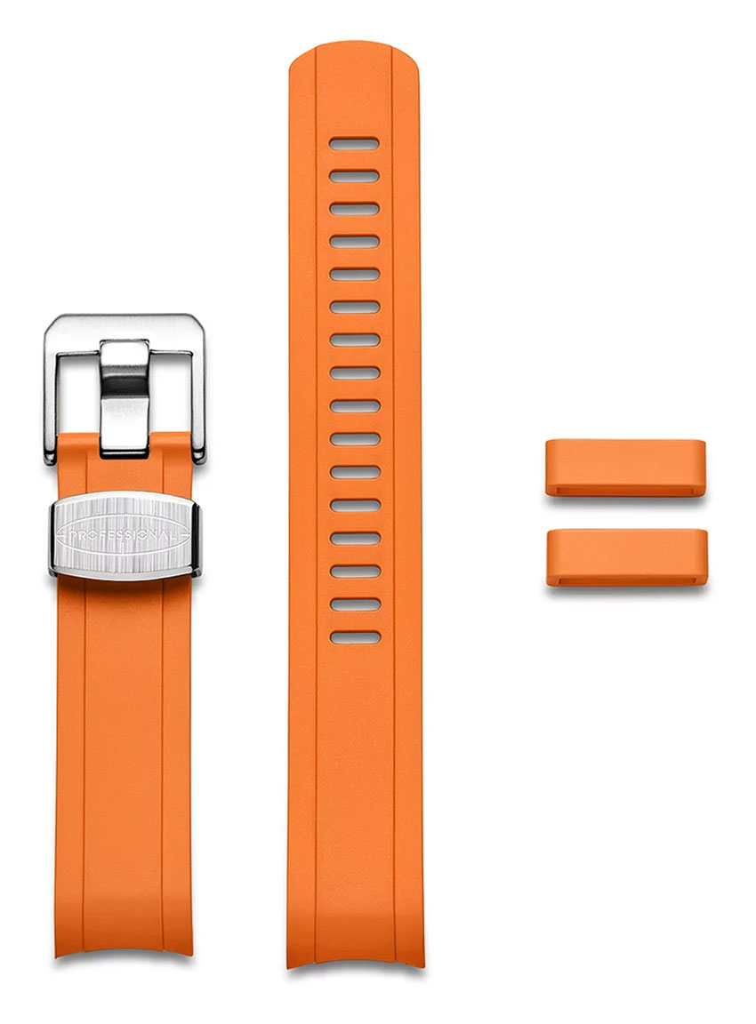 Crafter Blue CB13 Orange Rubber Strap for Seiko Mini Turtle