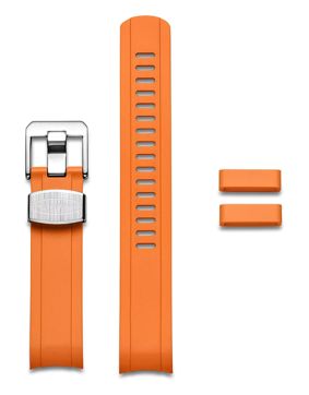 Crafter Blue CB13 Orange Rubber Strap for Seiko Mini Turtle