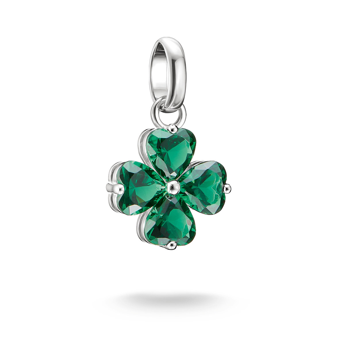 Thomas Sabo Charm Club Connect green four-leaf clover charm CC1326-699-6