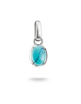 Thomas Sabo Charm Club turquoise birthstone charm CC1340-404-17