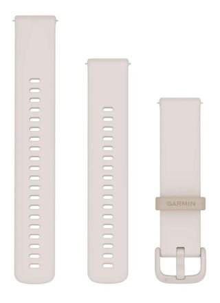 Garmin quick release ivory white silicone strap 20 mm