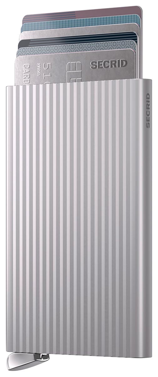 Secrid Premium Cardprotector Fluted Silver+