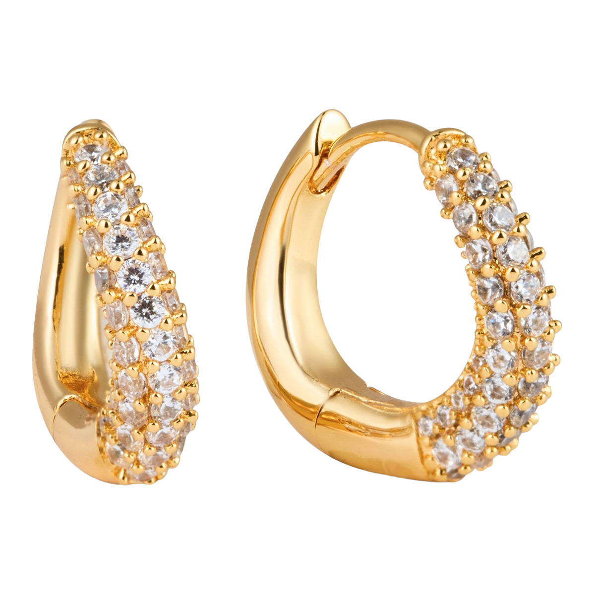 Sparv Check In earrings gold-plated 14100101