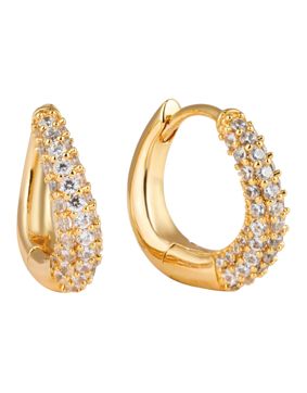 Sparv Check In earrings gold-plated 14100101