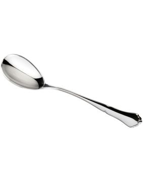 Chippendale silver jam spoon