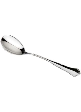 Chippendale silver jam spoon