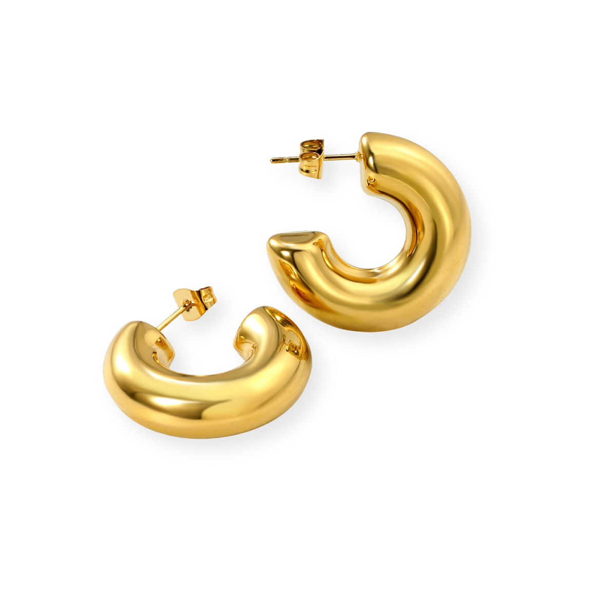 Madoww Chunky gold-plated earrings
