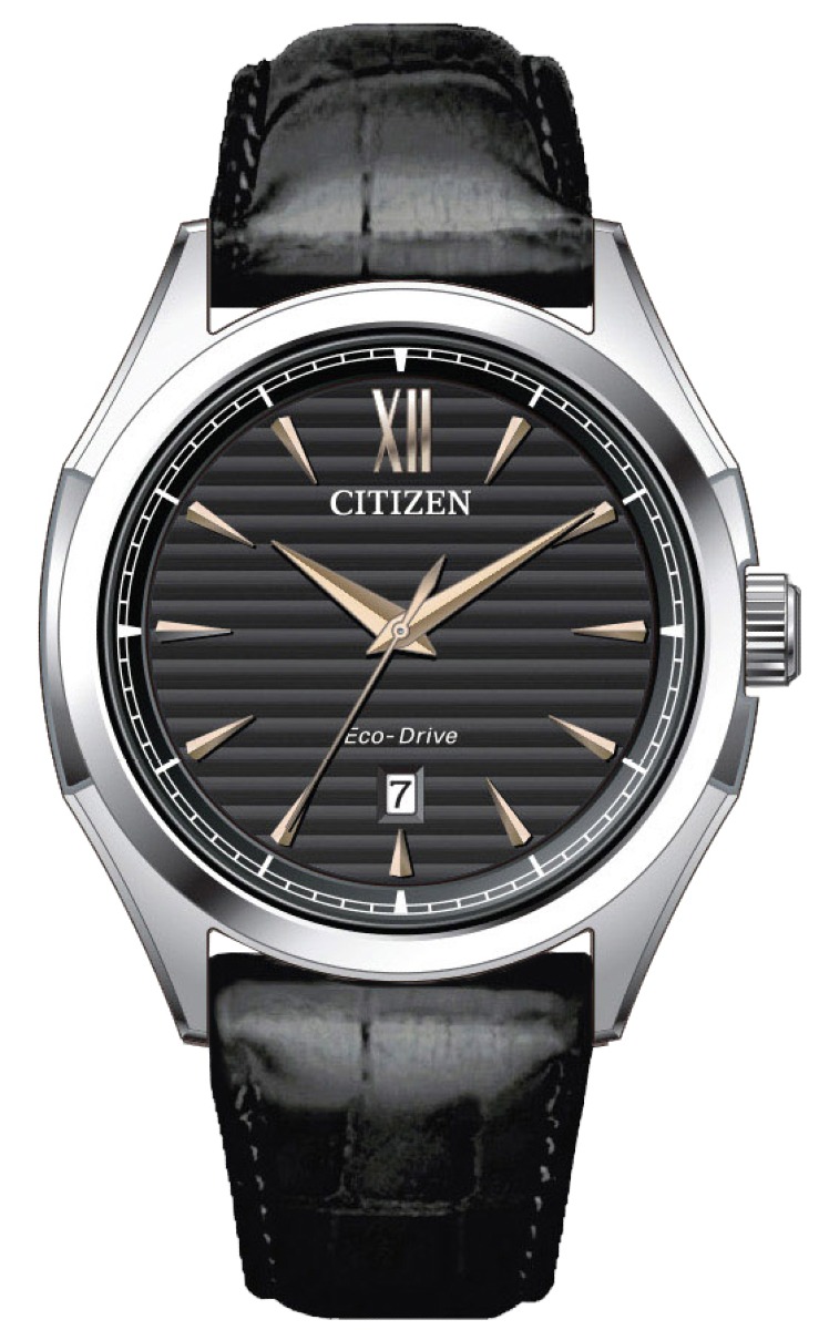 Citizen Classic Elegant Eco-Drive 3 Hands Gents black AW1750-18E