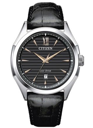 Citizen Classic Elegant Eco-Drive 3 Hands Gents black AW1750-18E