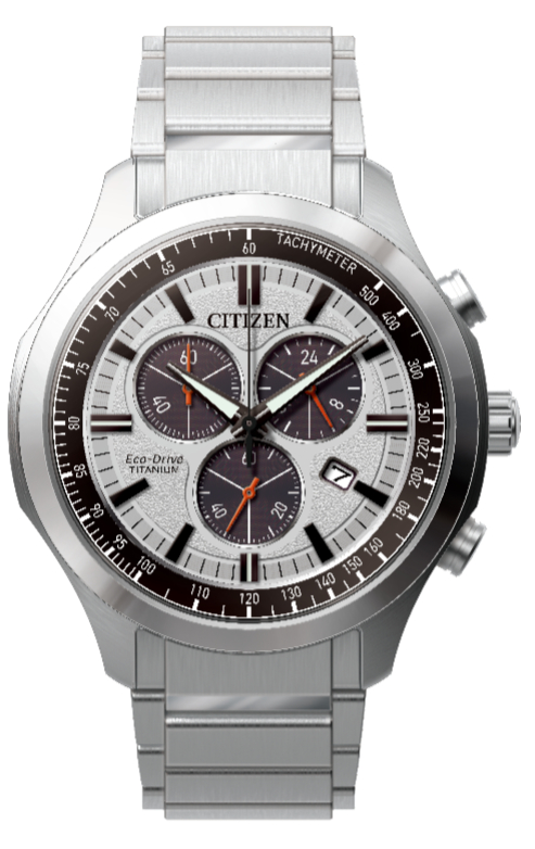 Citizen Eco-Drive Chronograph Super Titanium white AT2530-85A