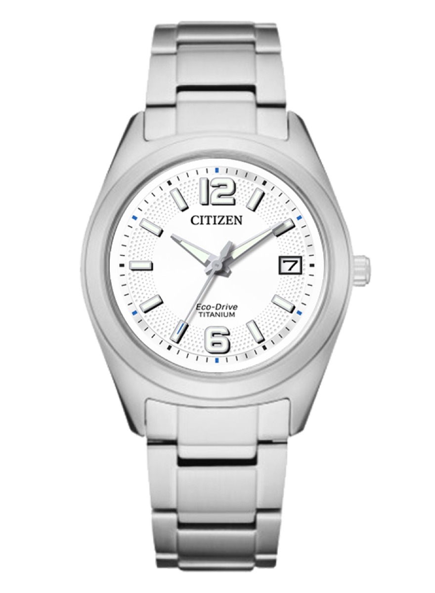 Citizen Super Titanium Entry Ladies Eco-Drive white FE6151-82A