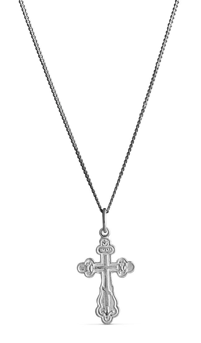 Top Gold silver orthodox cross black 4256773500