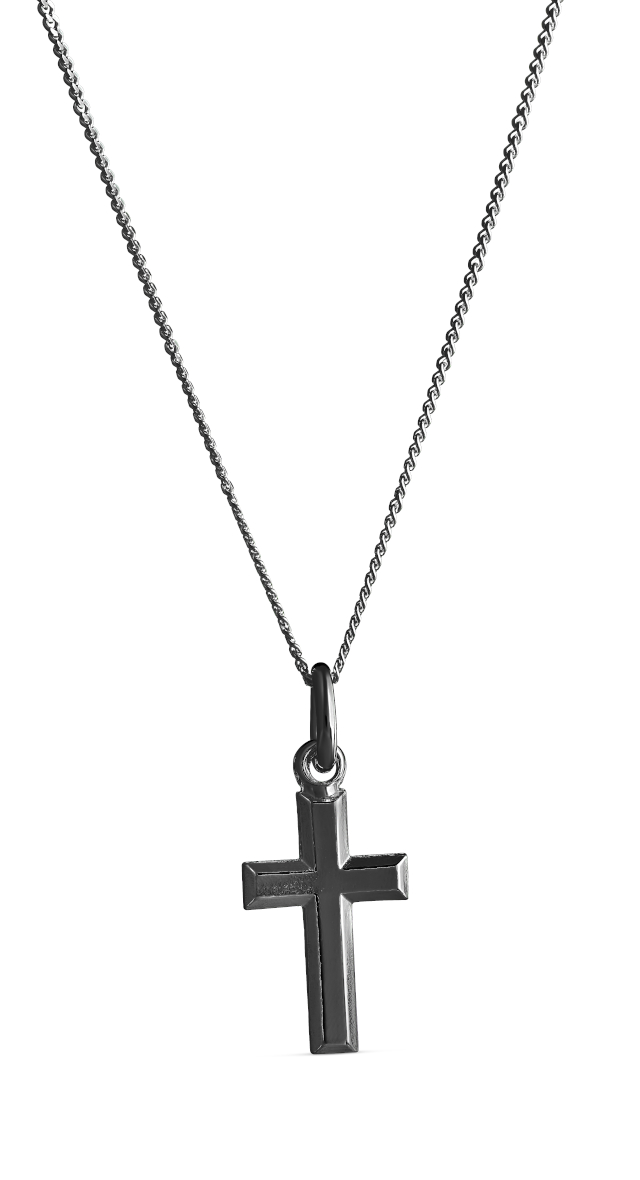 Top Gold silver cross black 4256723500