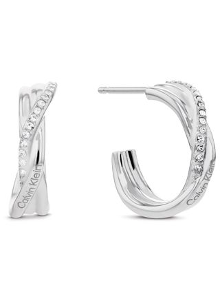 Calvin Klein crystallized wave earrings 35000578