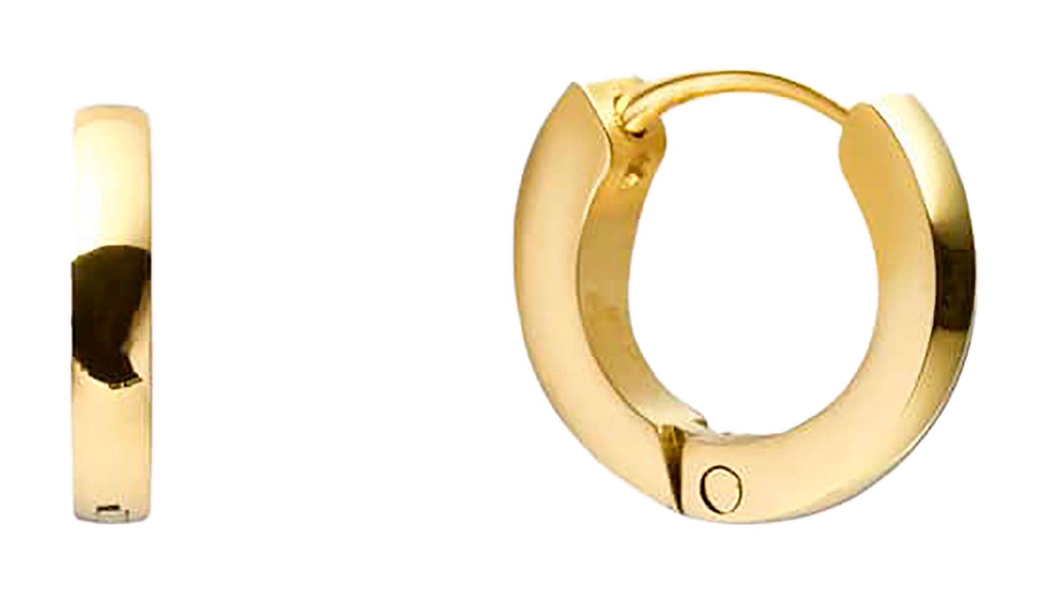 Mockberg Classic Mini golden hoop earrings MB0177