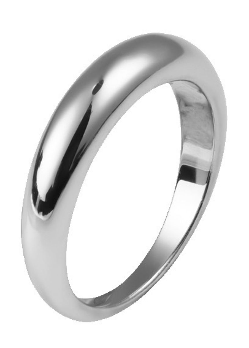 Mockberg Classic plain ring silver-colored 