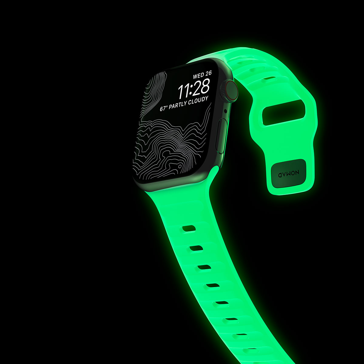 完売品！NOMAD 限定スポーツバンド glow 41mm AppleWatch 完売品！NOMAD 限定スポーツバンド glow 41mm AppleWatchの通販