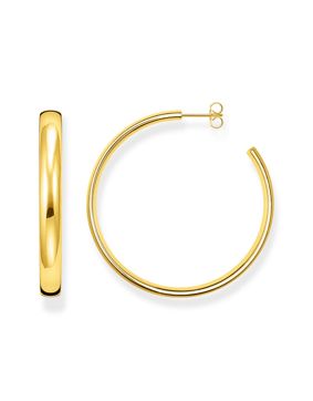 Thomas Sabo Large chunky hoop 18-karat goldplated creole hoops CR641-413-39