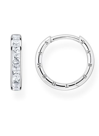 Thomas Sabo hoops white stones pavé silver CR668-051-14